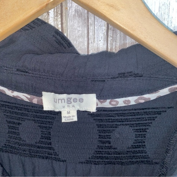 Umgee Babydoll Black Dot Blouse - Picture 6 of 6